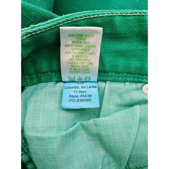 Lilly Pulitzer WORTH Sz O Bright Green Stretchy Straight Leg Jeans - Picture 8 of 11